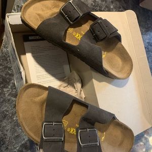 New  with out Tags in Box Black Birksenstocks! Size 7 Black Leather